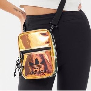 ADIDAS cross body bag holographic iridescent NEW